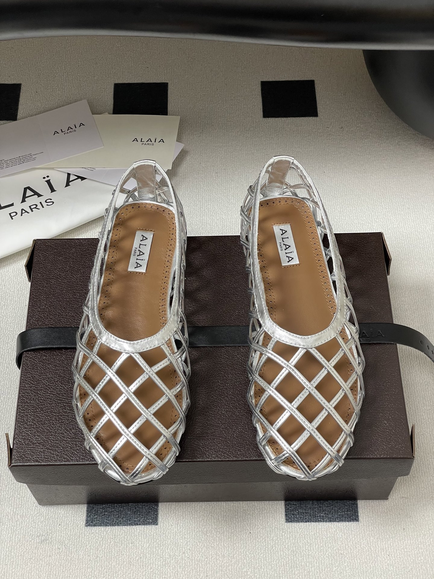 ua alaïa cage ballet flats(cusT0mized size 7-10 days production time)