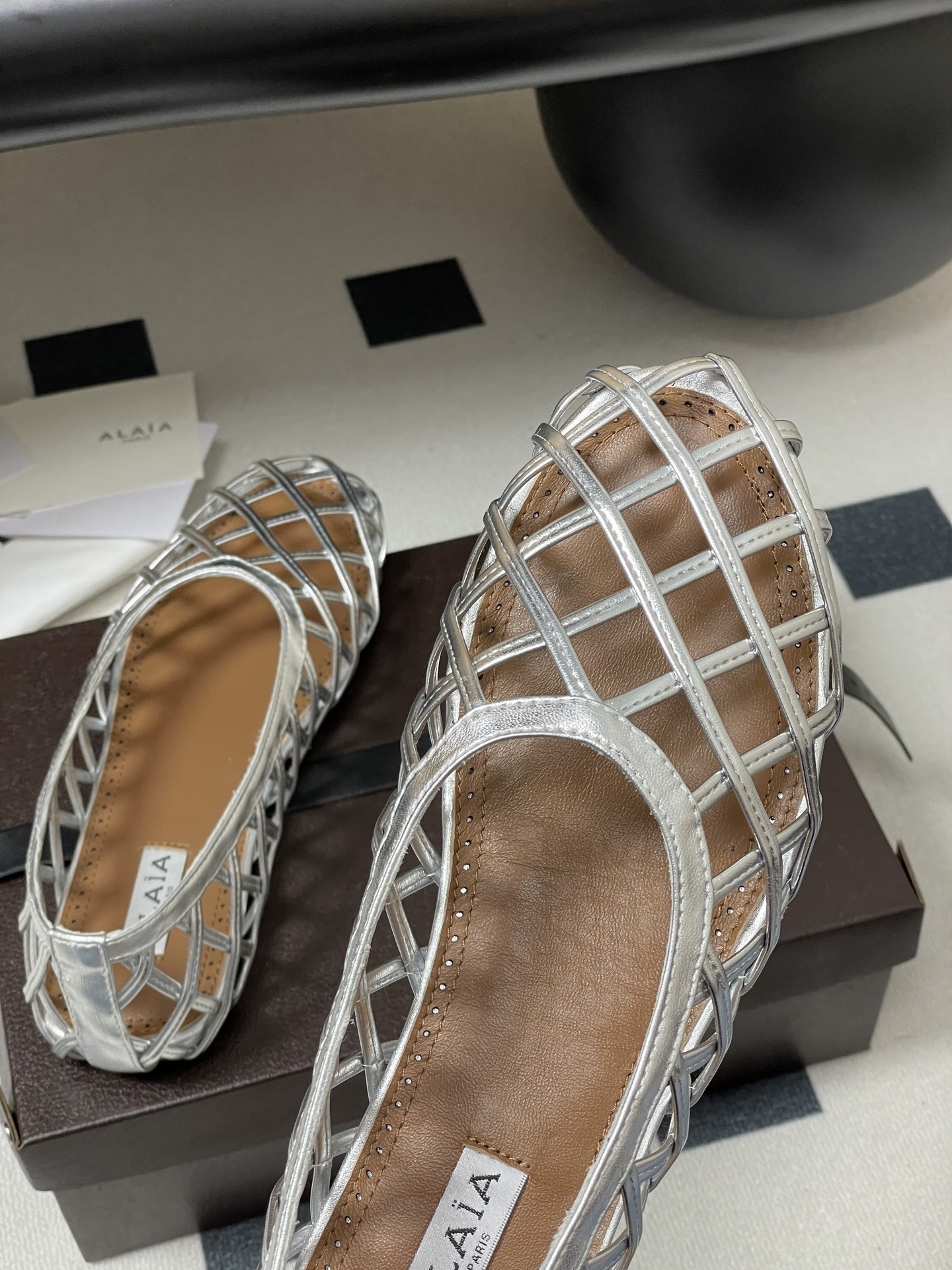 ua alaïa cage ballet flats(cusT0mized size 7-10 days production time)