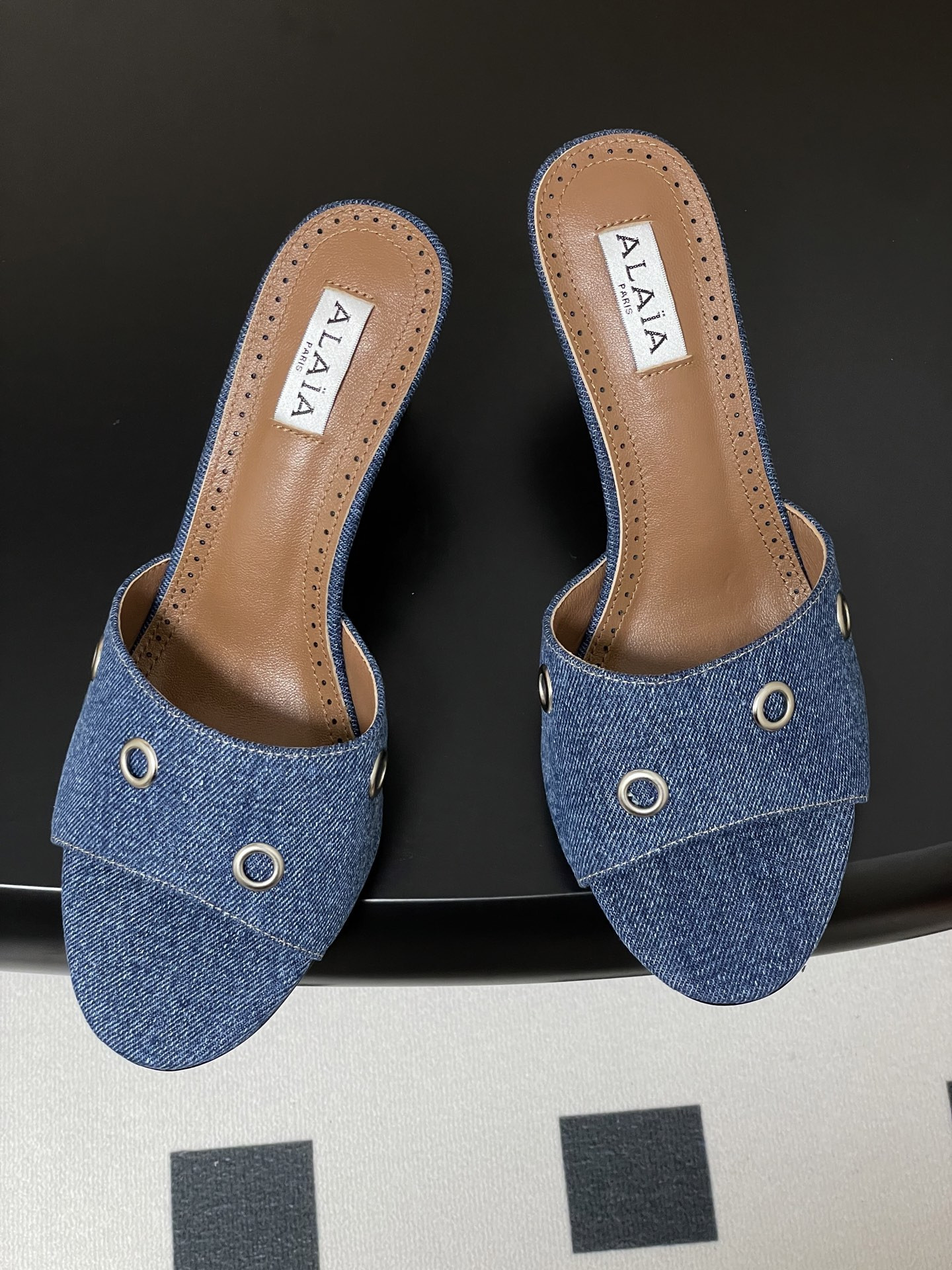 ua a1a1a ring eyelets slippers 7cm heel(cusT0mized size 7-10 days production time)