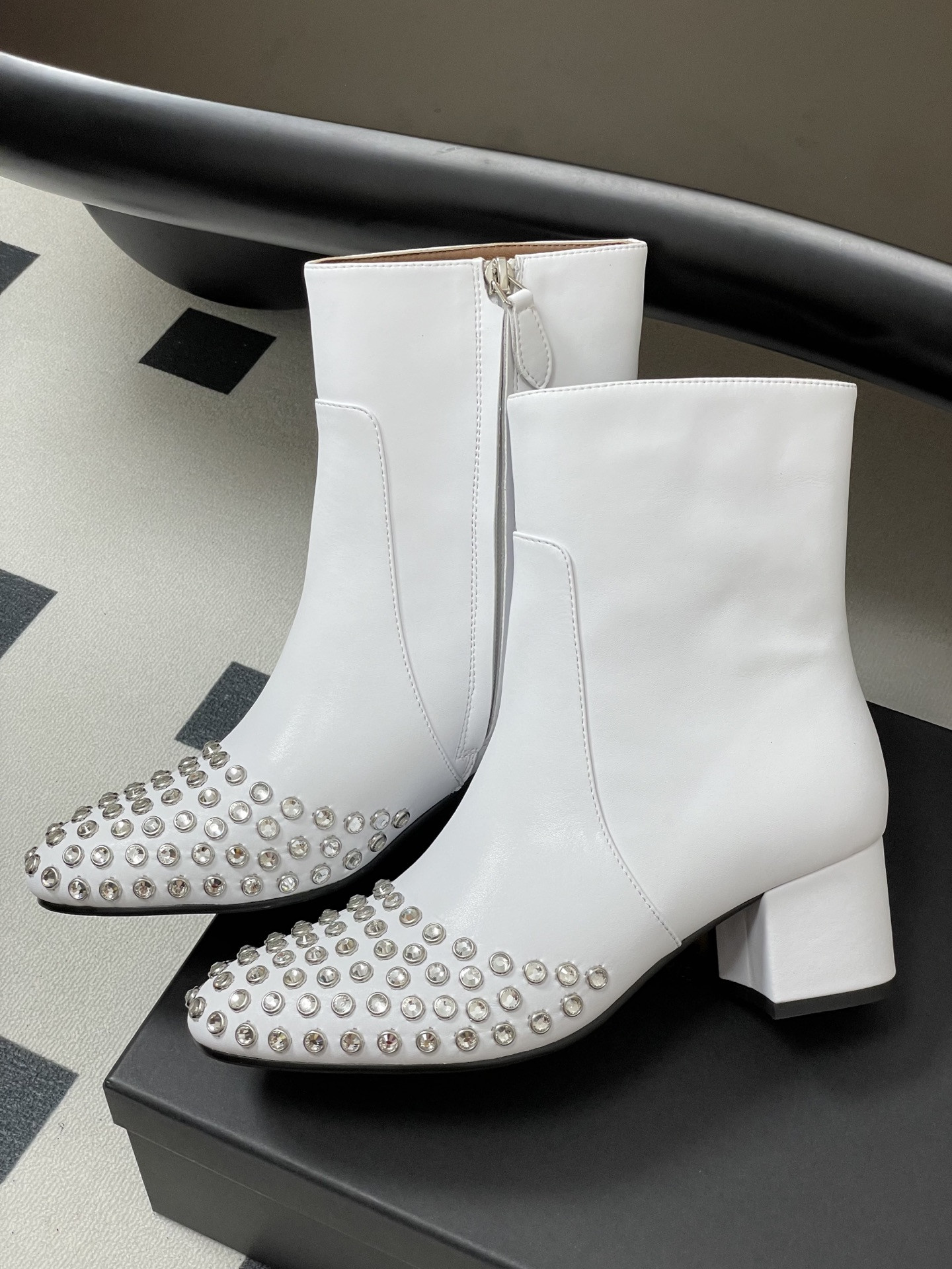 ua a1a1a crystal di*m*nd boots 5.5cm heel(cusT0mized size 7-10 days production time)