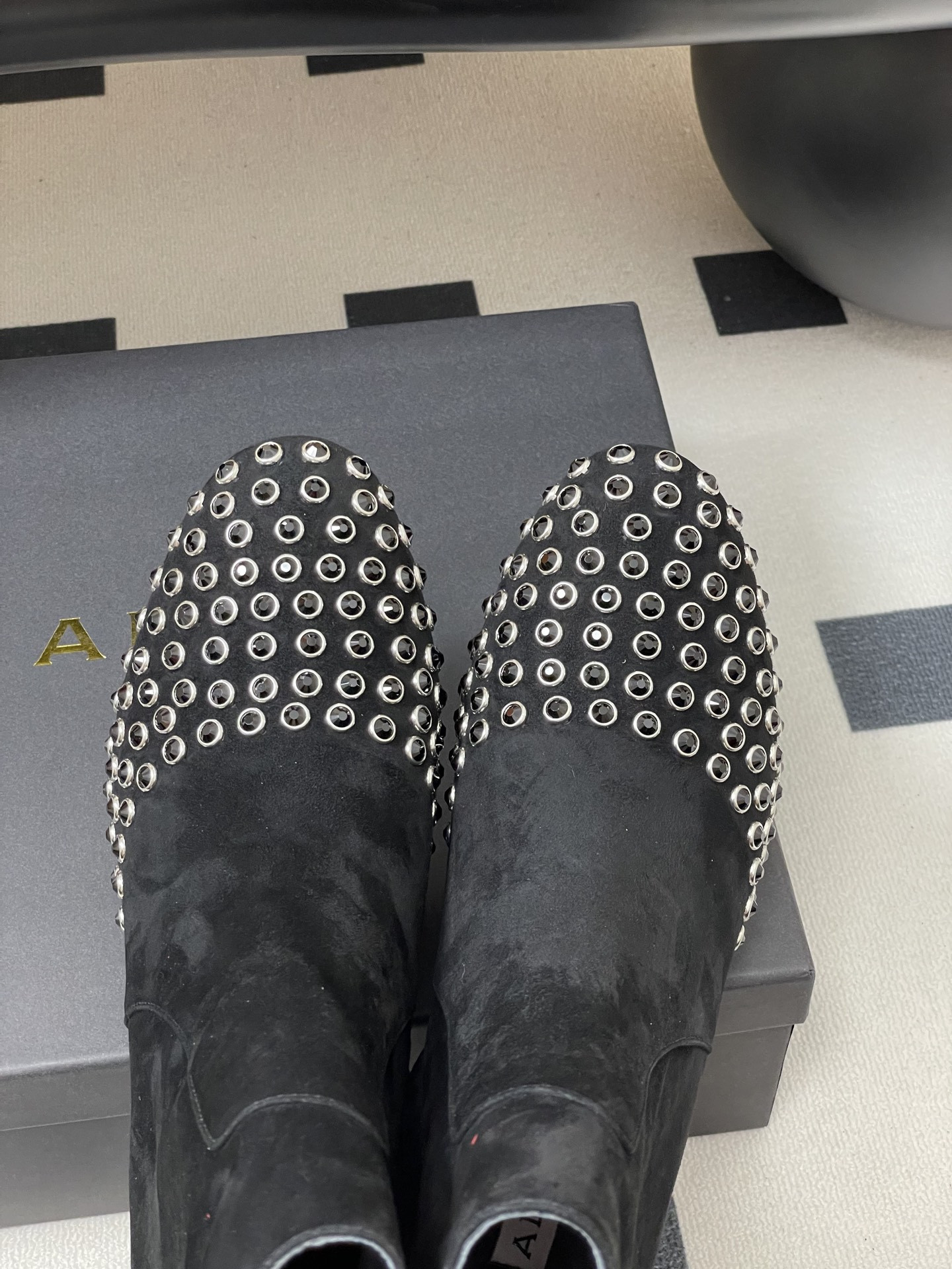 ua a1a1a crystal di*m*nd boots 5.5cm heel(cusT0mized size 7-10 days production time)