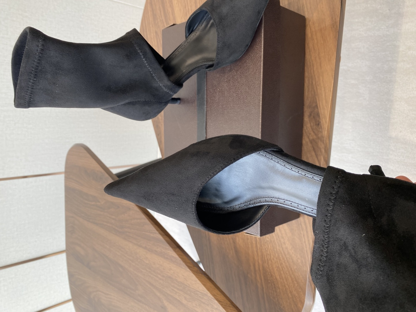 UA A1a1a LOW BOOTS IN STRETCH SUEDE 5.5cm Heel