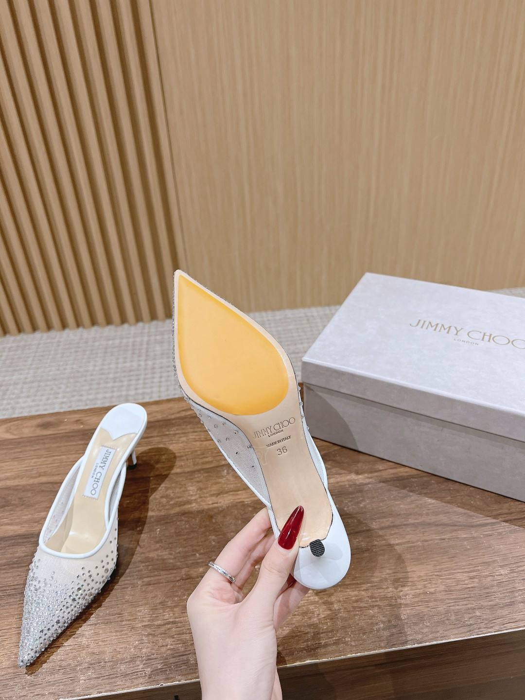 ua Ji*y Ch* vivi mules 6.5cm