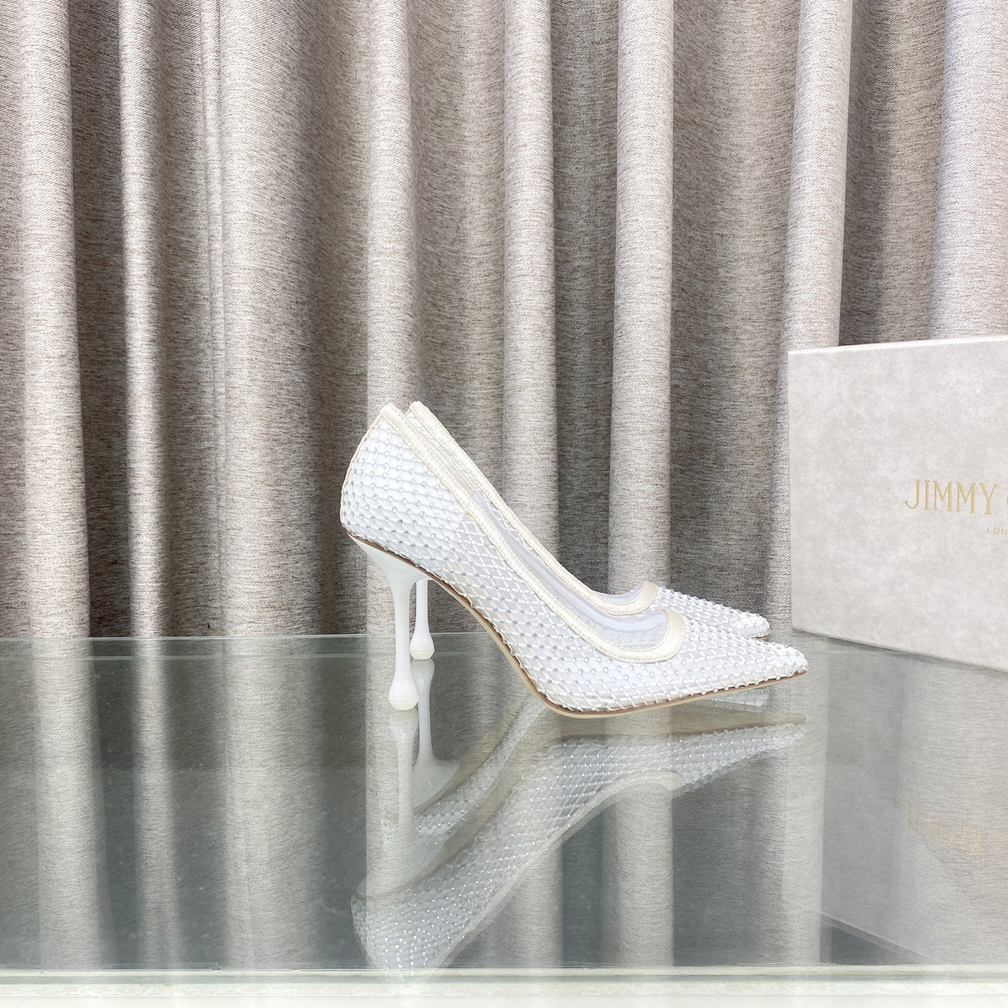 ua Ji*y Ch* ixia mesh pumps 8.5cm