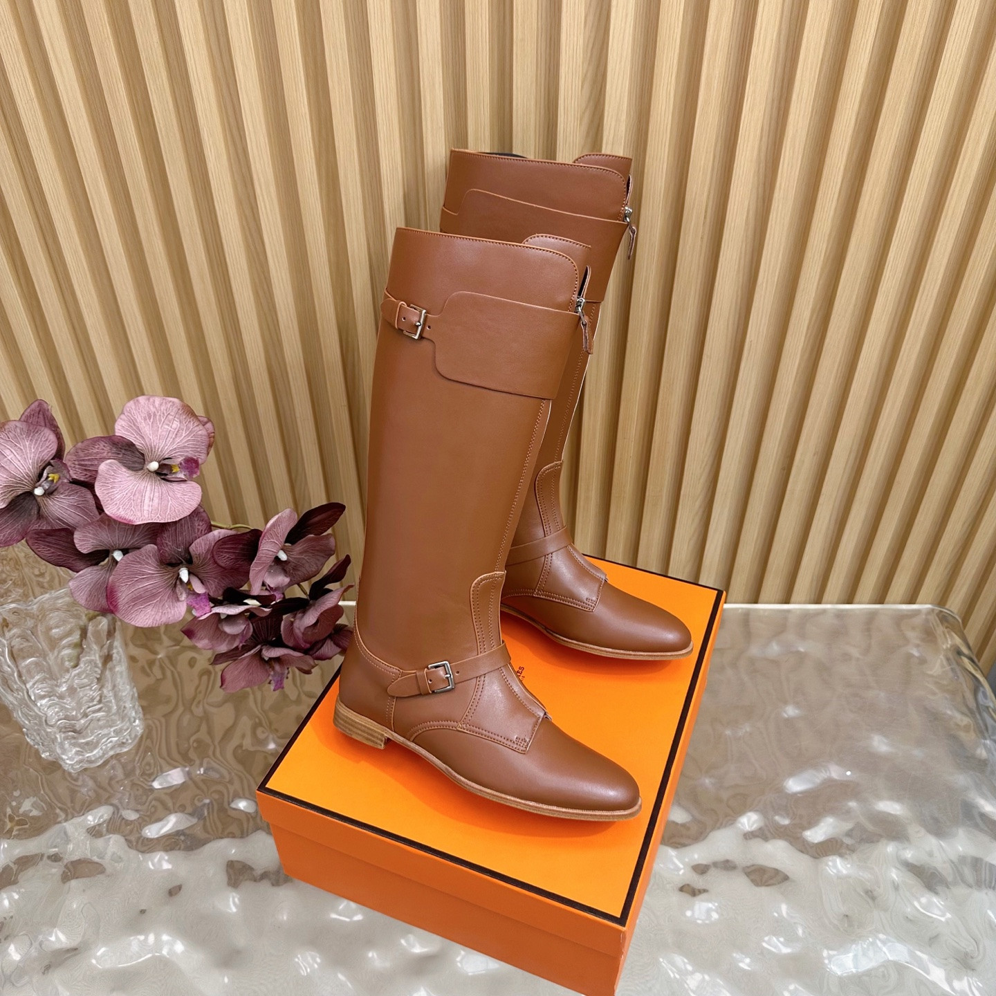 ua H**mes kelly jumping boots