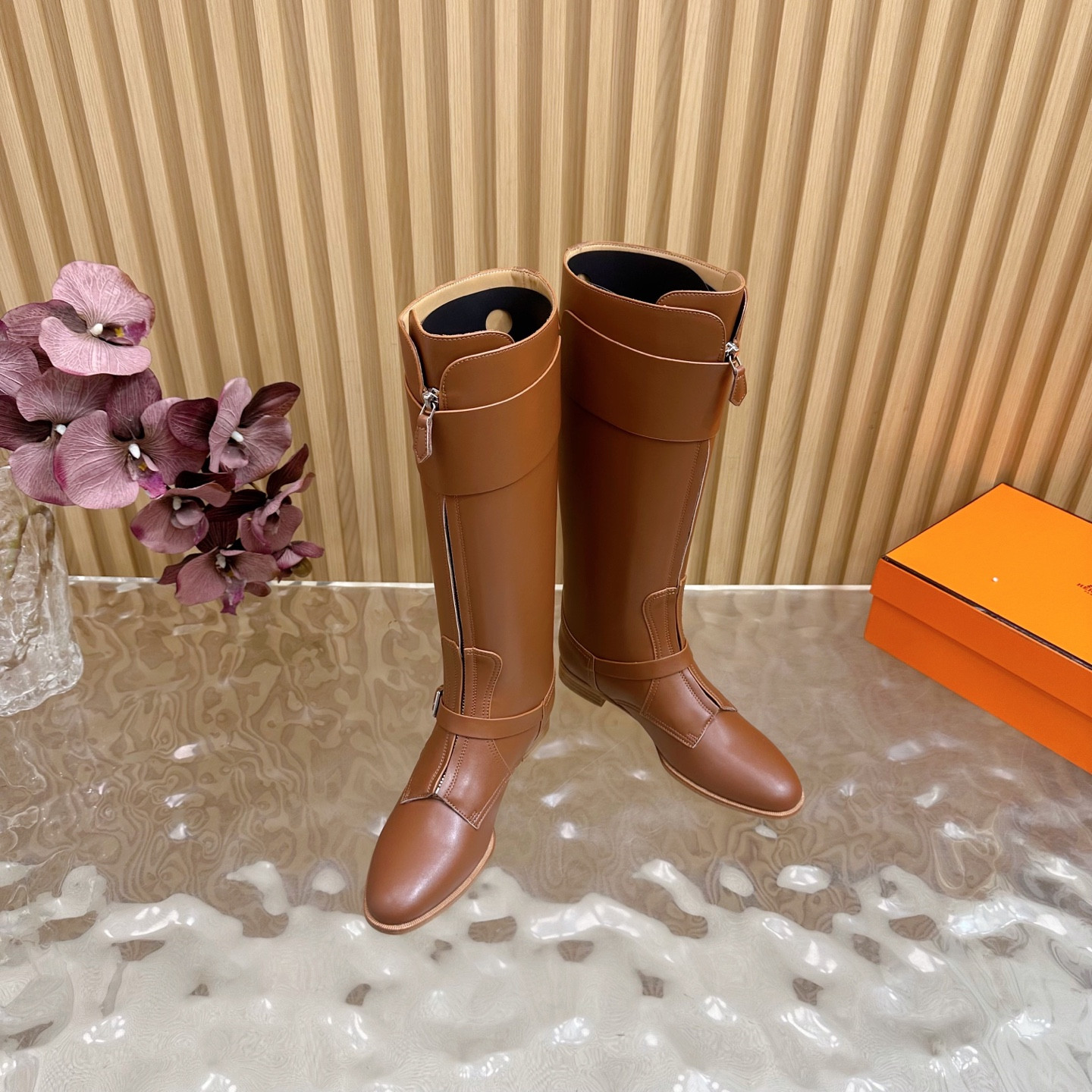 ua H**mes kelly jumping boots