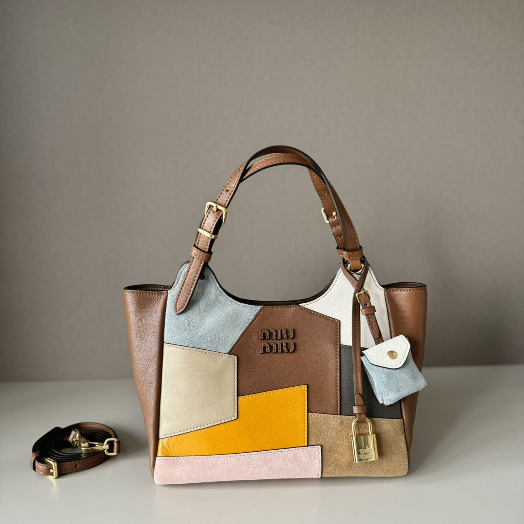 M1v M1v patchwork leather handbag 20x25.5x13cm