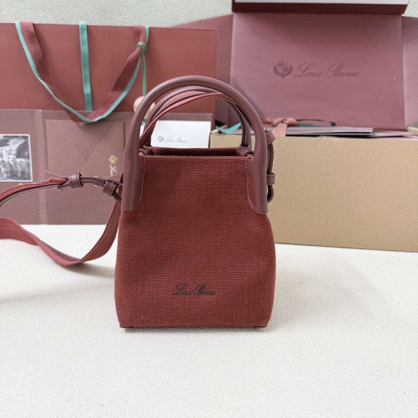 L**o p*ana micro bale cotton bag 23x16x14cm