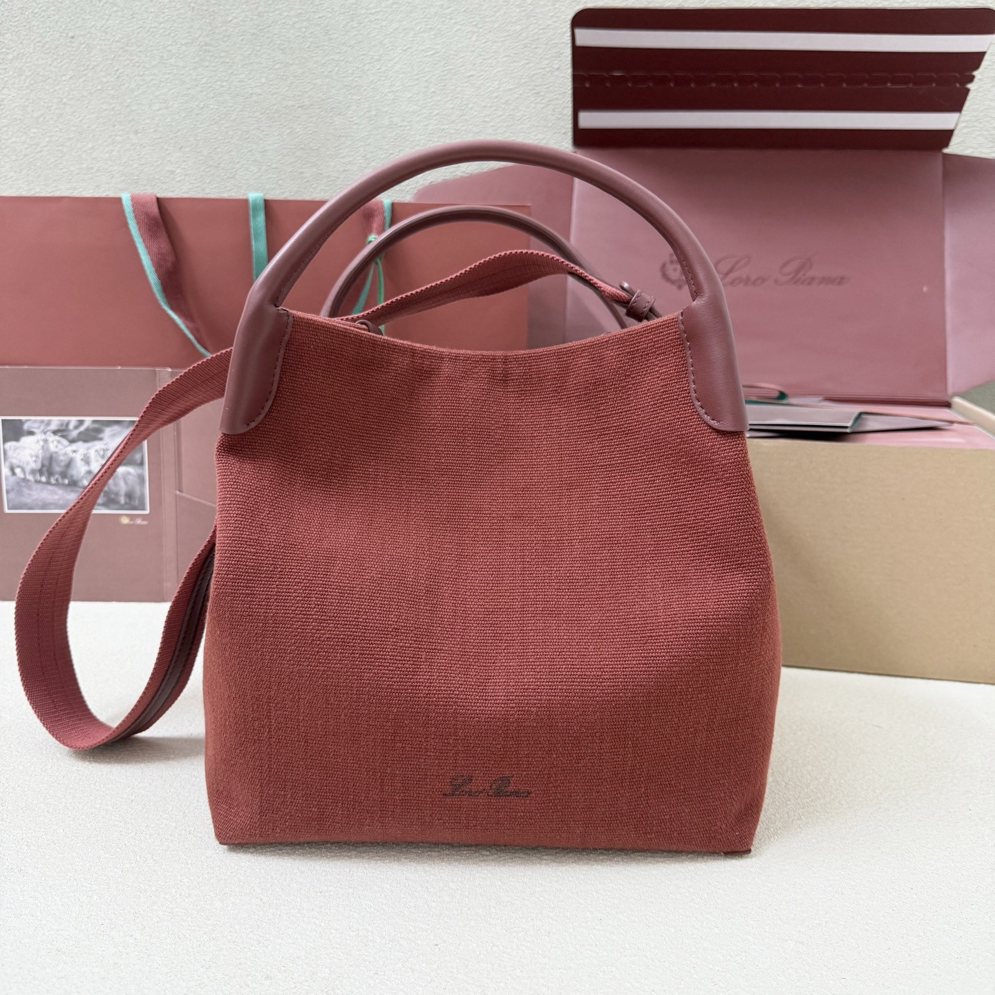 L**o p*ana large bale cotton bag 24x20x27cm