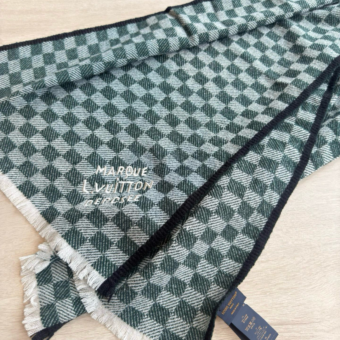l0*is V*t0n check scarf 45x190cm