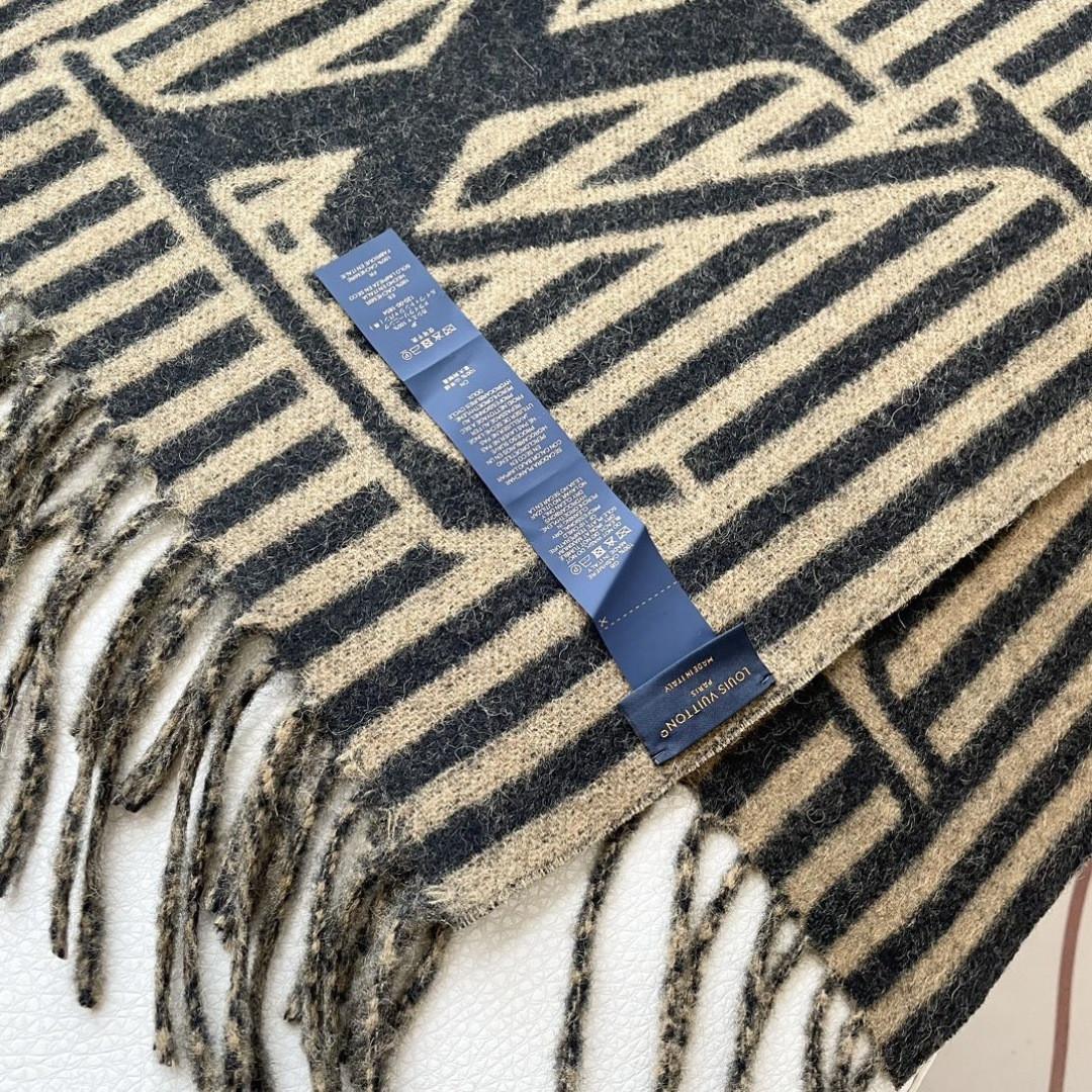 l0*is V*t0n scarf 40x205cm 100% cashmere