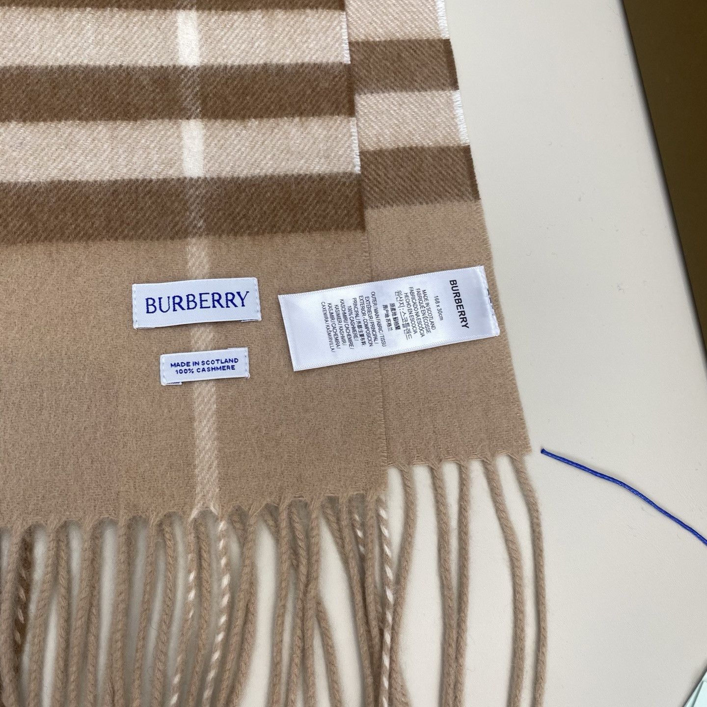 B**rry scarf 30x168cm 100% cashmere