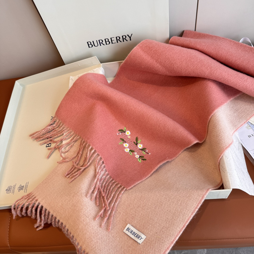 B**rry double-sided scarf 30x200cm 100% cashmere