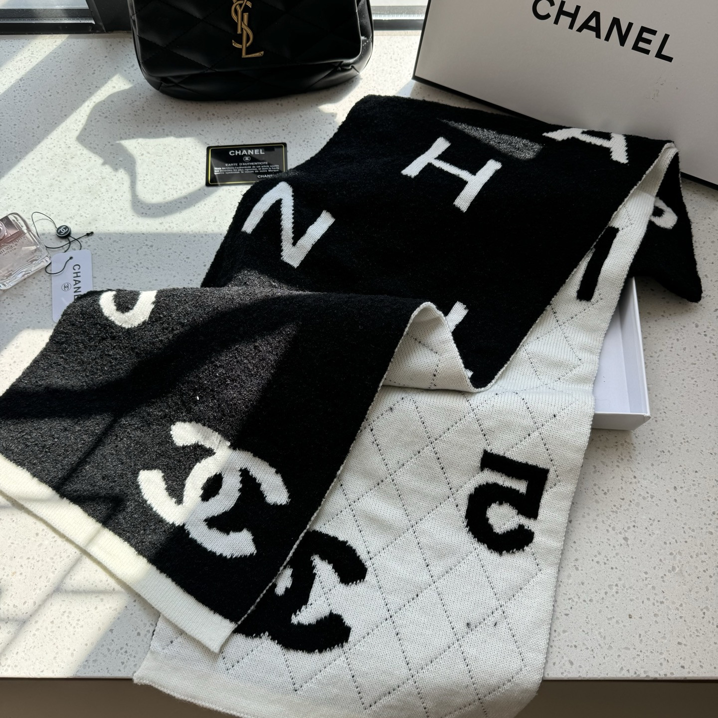 Ch*el scarf 30x180cm