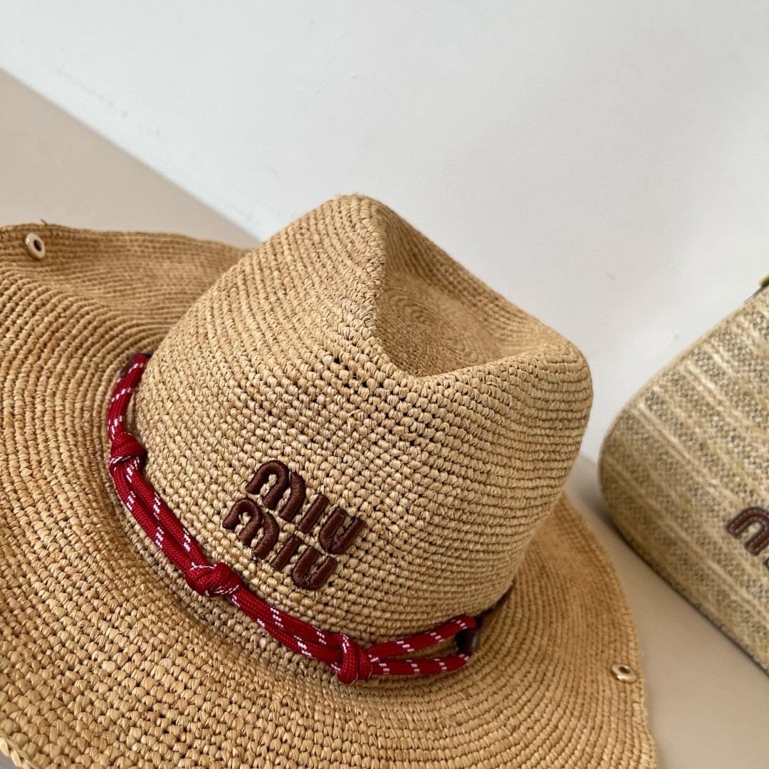 M1v M1v straw cowboy hat 57cm head circumference