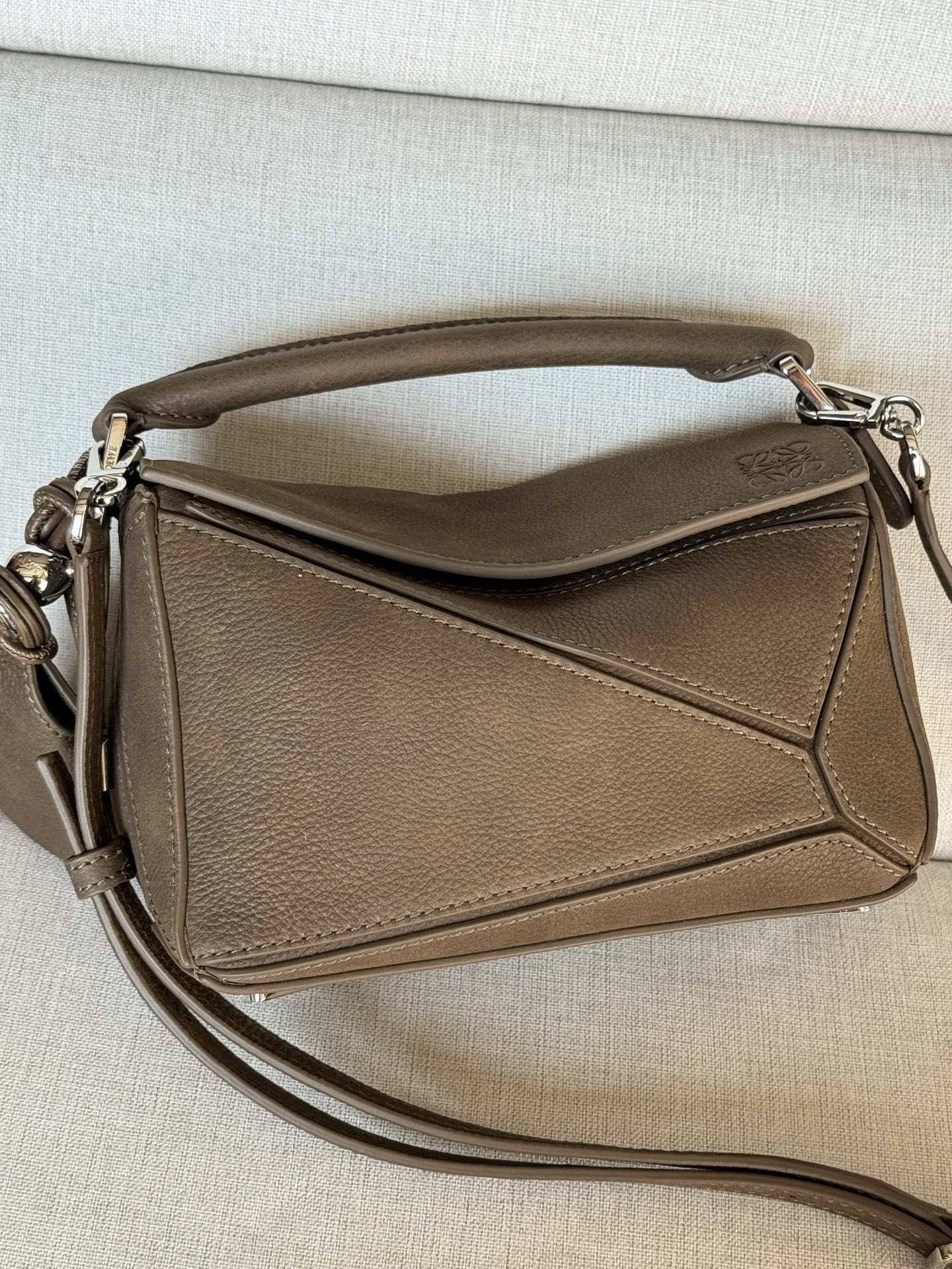 L0ew* mini featherlight puzzle bag 12.5x17.5x7.5cm