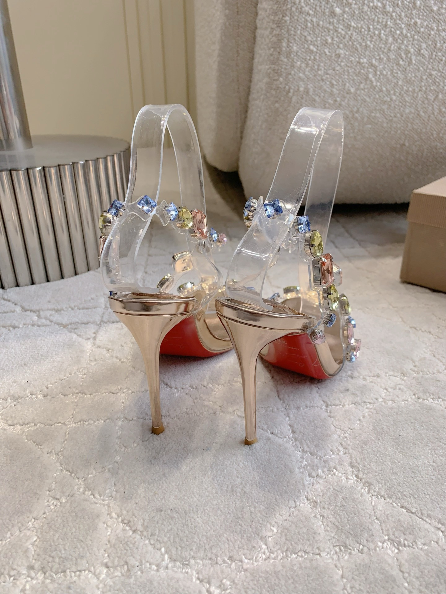 ua Ch**an louboutin rosa z jewel 9.5cm heel