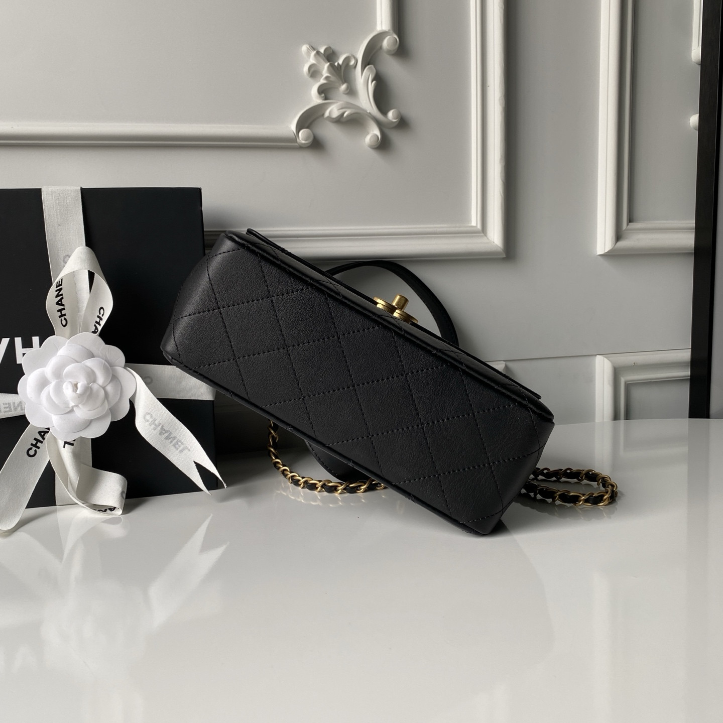 Ch*el flap bag 25x16x8cm