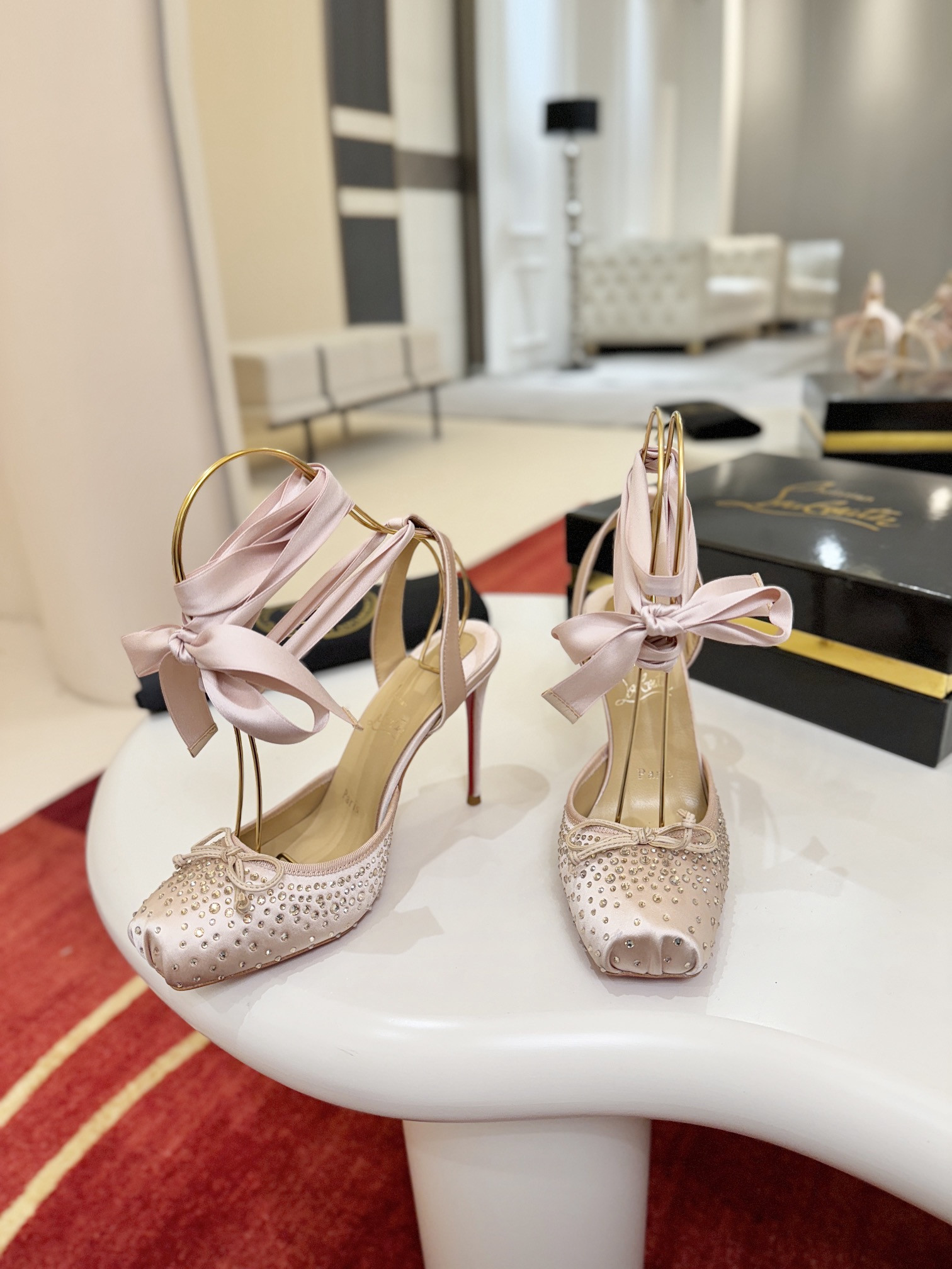 ua Ch**an louboutin shoes 10cm heel