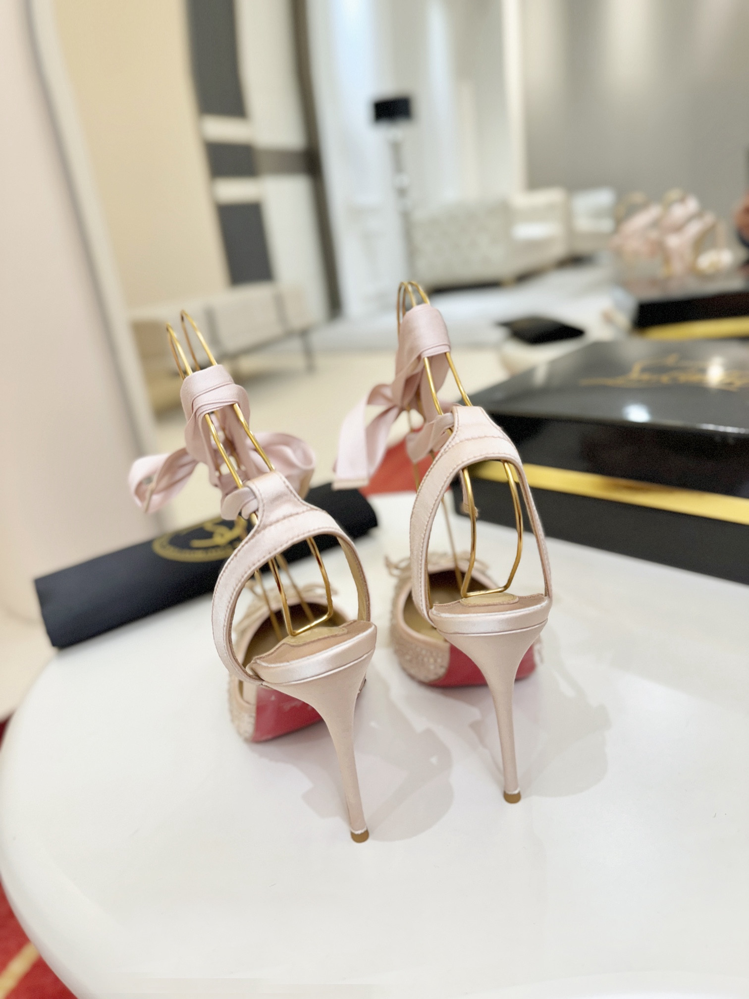 ua Ch**an louboutin shoes 10cm heel