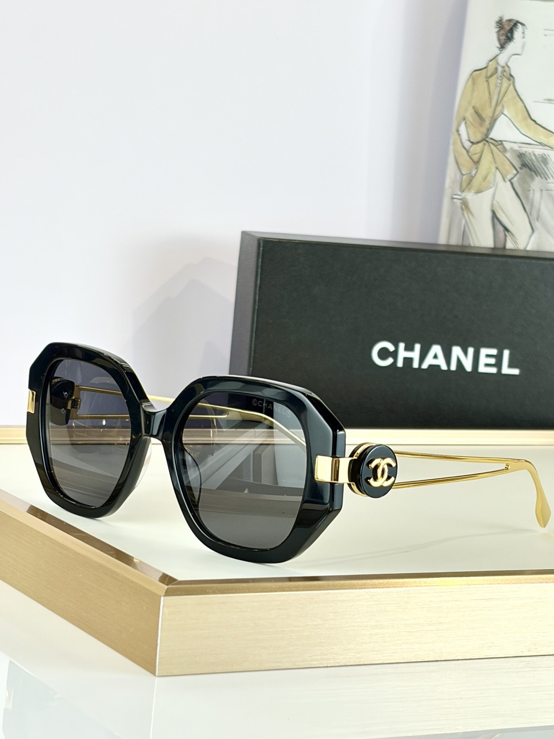Ch*el glasses ch5513-h 55-20-135