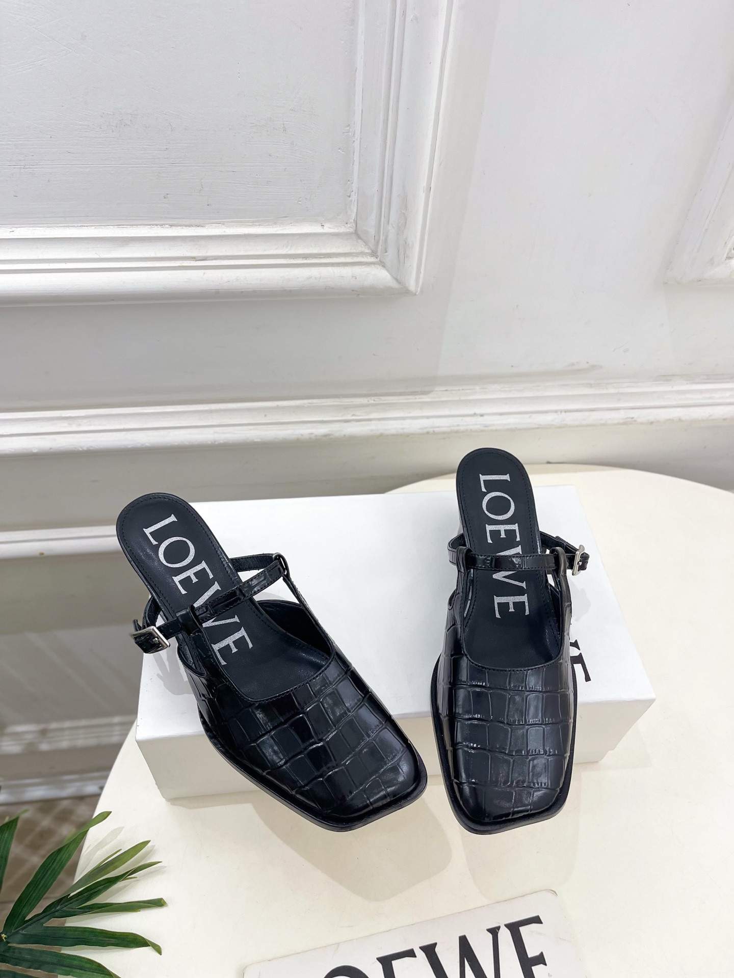 ua L0ew* onda mule 5cm heel