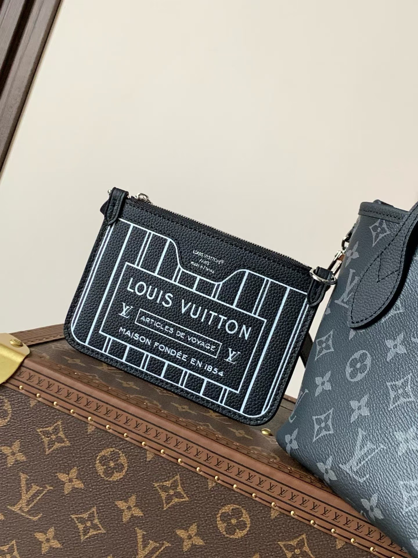 LV Neverfull Bandoulière Inside Out BB M15210 26.5x16.5x11cm