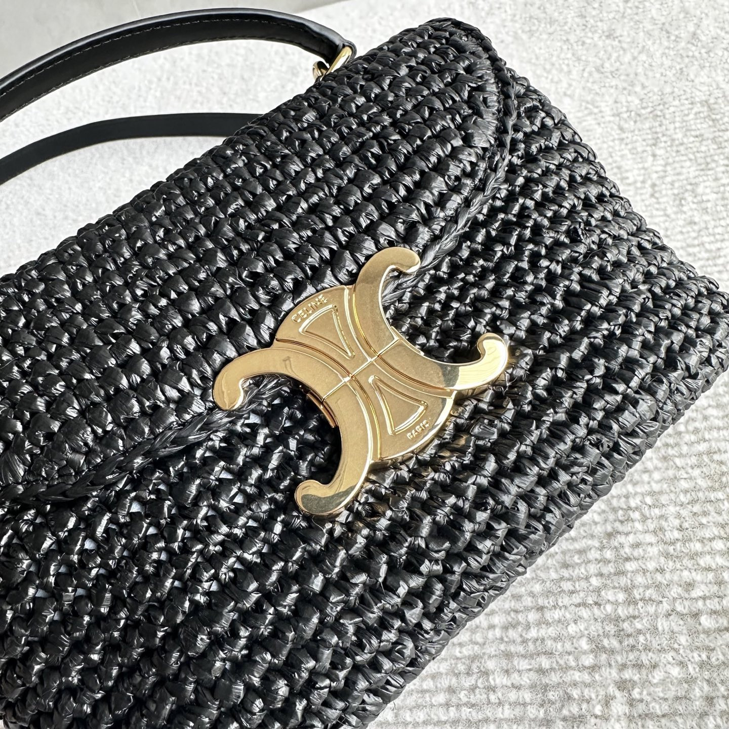 Ce**e teen nino plant-based material and cowhide leather handbags 20.5x13x8cm