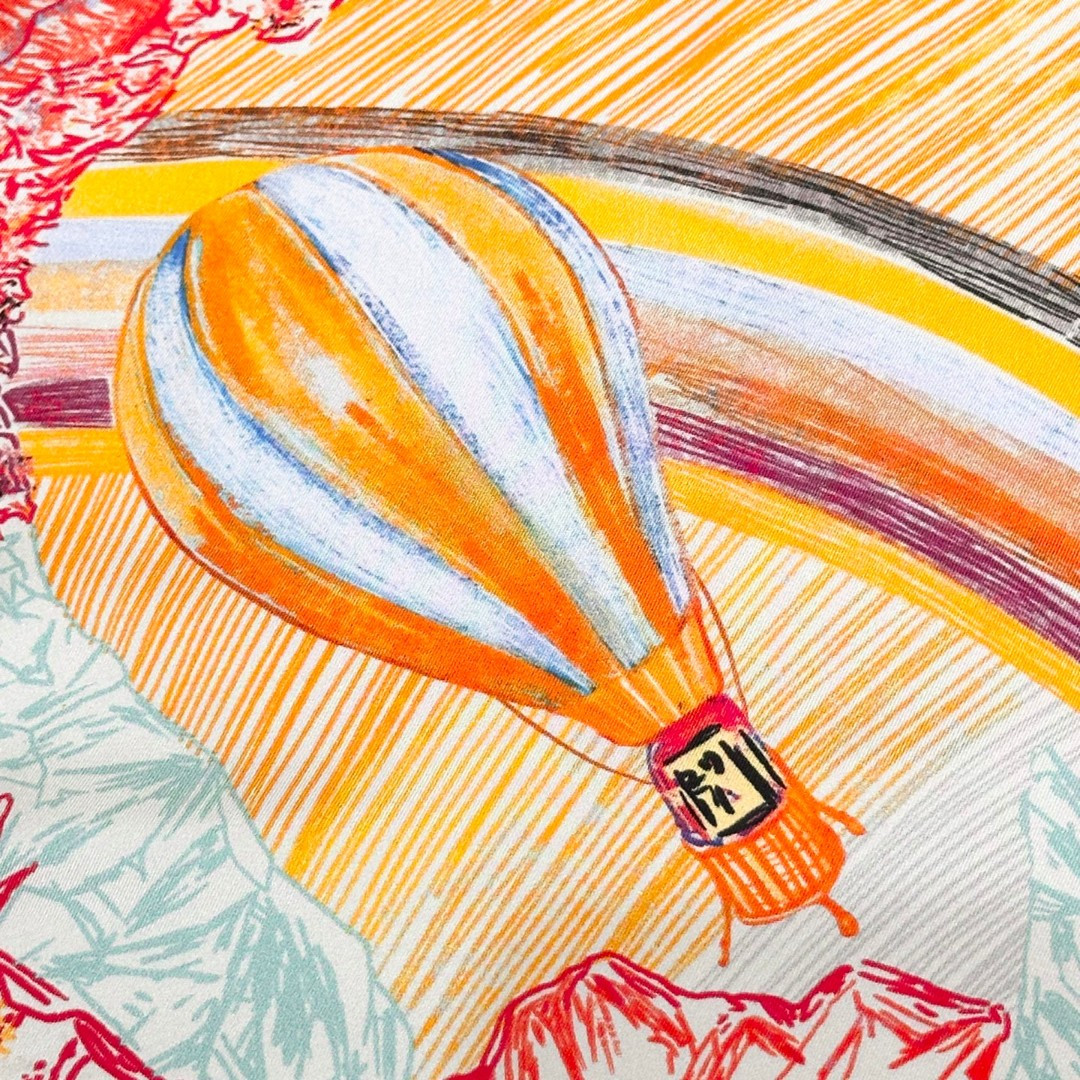 H**mes silk scarf 88.5x88.5cm