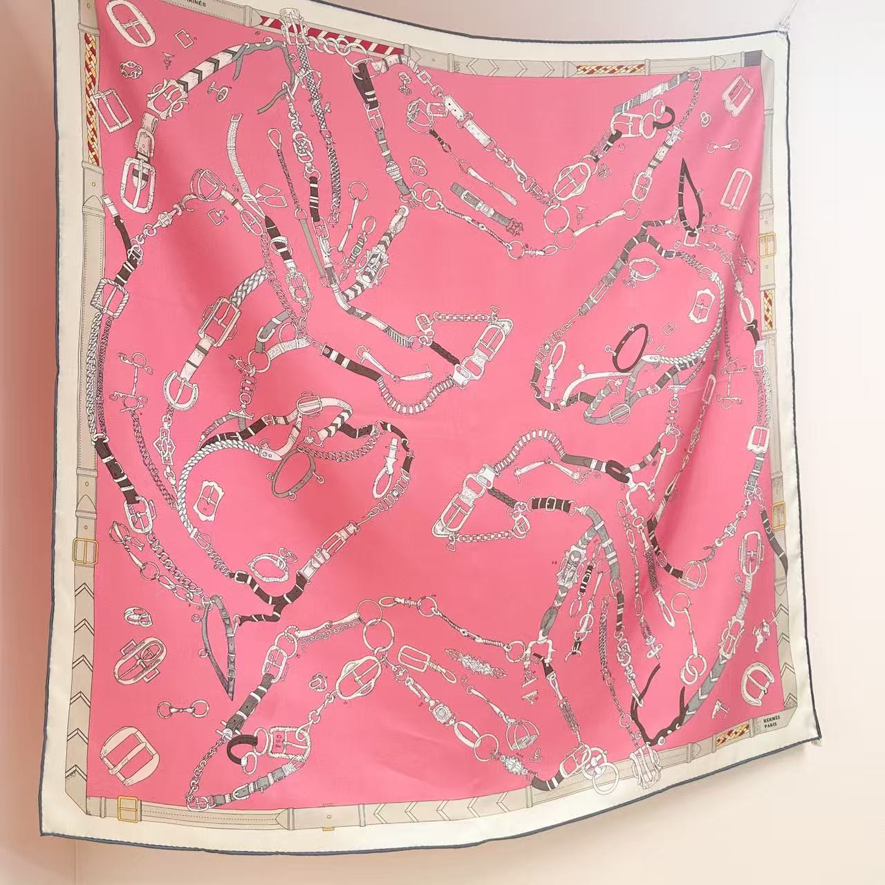 H**mes scarf 88.5x88.5cm