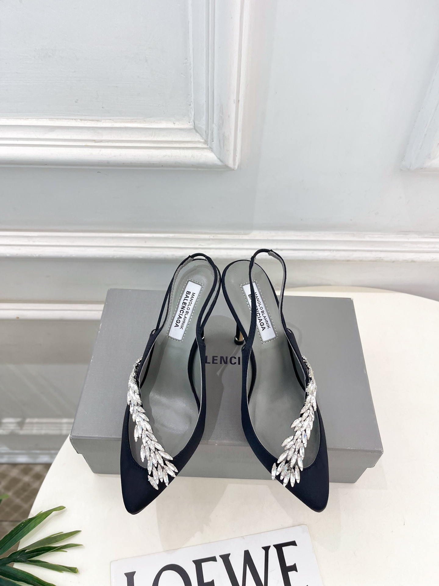 ua ba*len*cia*ga x ma*n010 B1ah*ik slingbacks 10cm heel