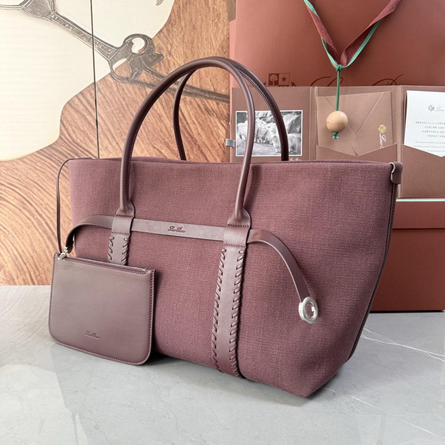 L**o p*ana large ghiera shopper 40x26x18cm