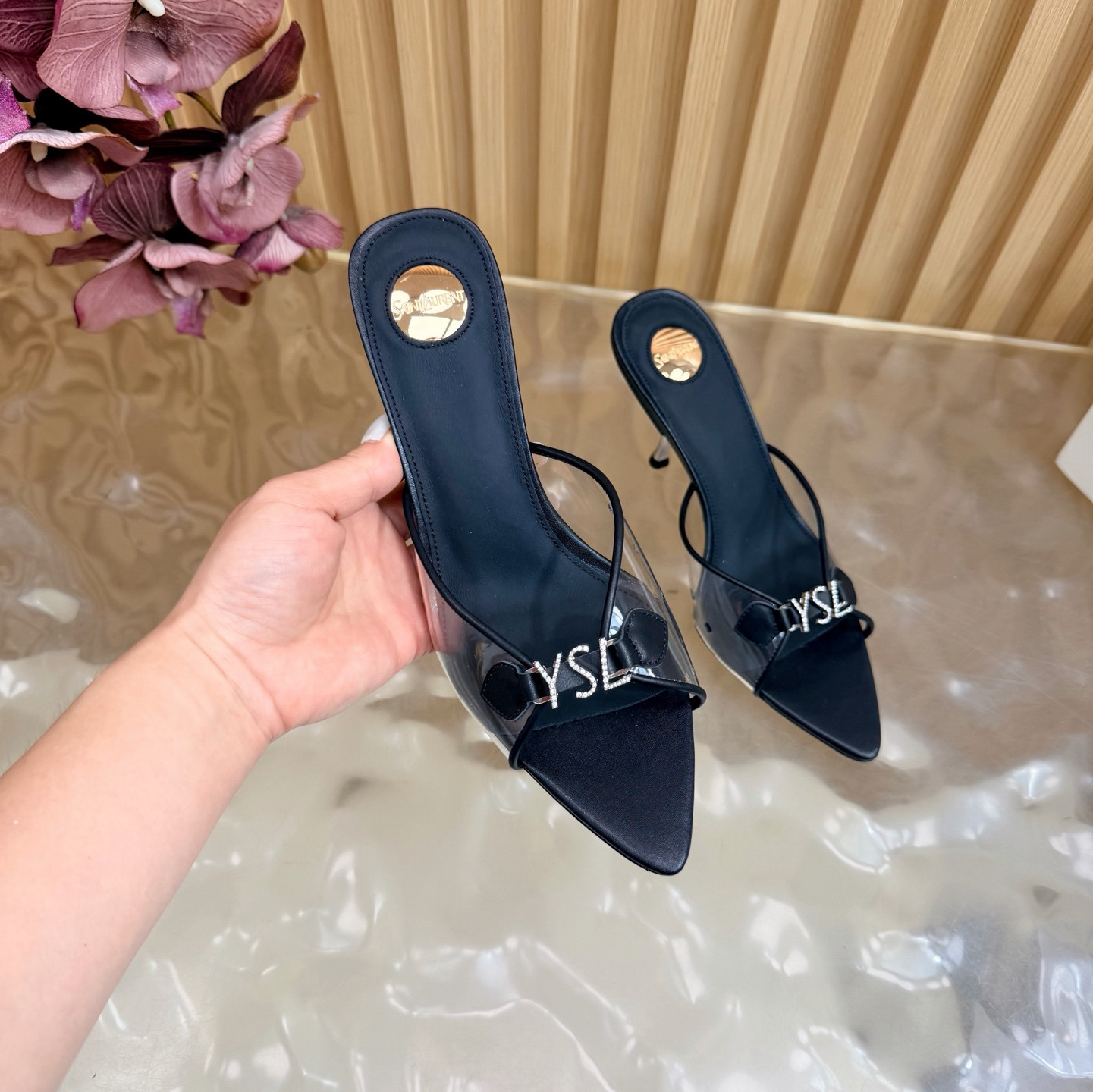 ua Y*L jerry mules 8cm heel