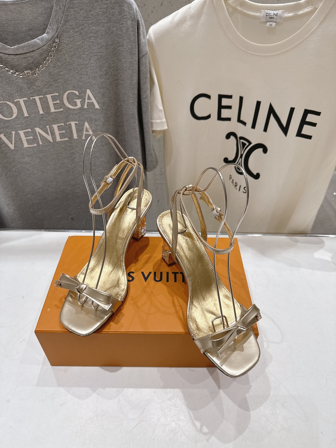 UA LV Cube Sandal 7cm Heel